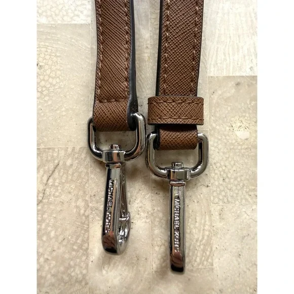 Michael Kors Leather Strap Crossbody Bag Replacement Silver Hardware Purse - Picture 3 of 6